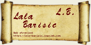 Lala Barišić vizit kartica